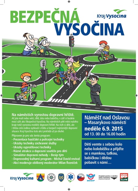 Plakát k akci Bezpečná Vysočina 2015